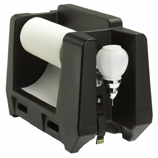 Cambro HWAPR110 Handwashing Station With Paper Towel & Soap Dispenser Includes: 1 Sheet Handwash Only Labels (4 Labels Per Sheet)