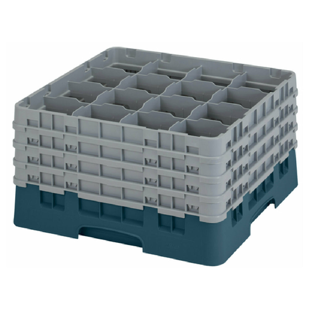 Cambro 16S900414 Camrack® Glass Rack With (4) Soft Gray Extenders Full Size