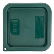 Hubert 41664 - HUBERT® 2 And 4 Qt Green Plastic Square Food Container Lid - 7 1/2"L X 7 1/2"W X 1/2"D