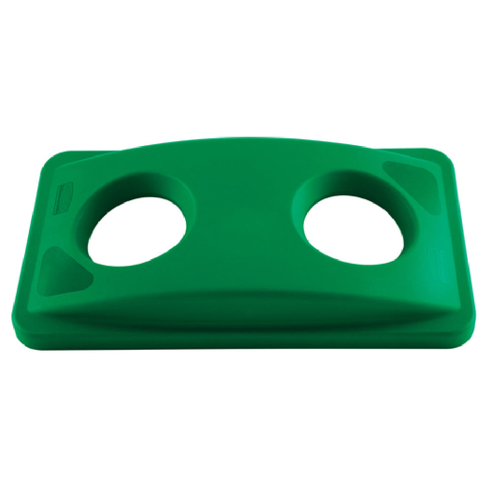 Rubbermaid FG269288GRN Slim Jim® Bottle & Can Recycling Top 20-3/8"W X 11-3/8"D X 2-3/4"H
