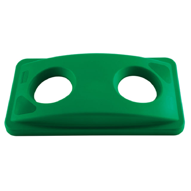 Rubbermaid FG269288GRN Slim Jim® Bottle & Can Recycling Top 20-3/8"W X 11-3/8"D X 2-3/4"H