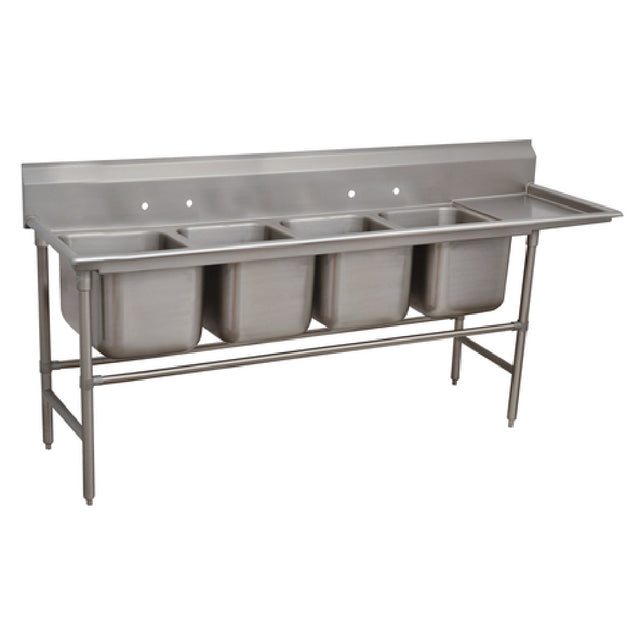 Advance Tabco 94-24-80-18R Regaline Sink 4-compartment With Right-hand Drainboard