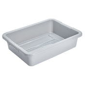 Rubbermaid FG334900GRAY Bus/Utility Box 4-5/8 Gallon 20"L X 15"W X 5"H