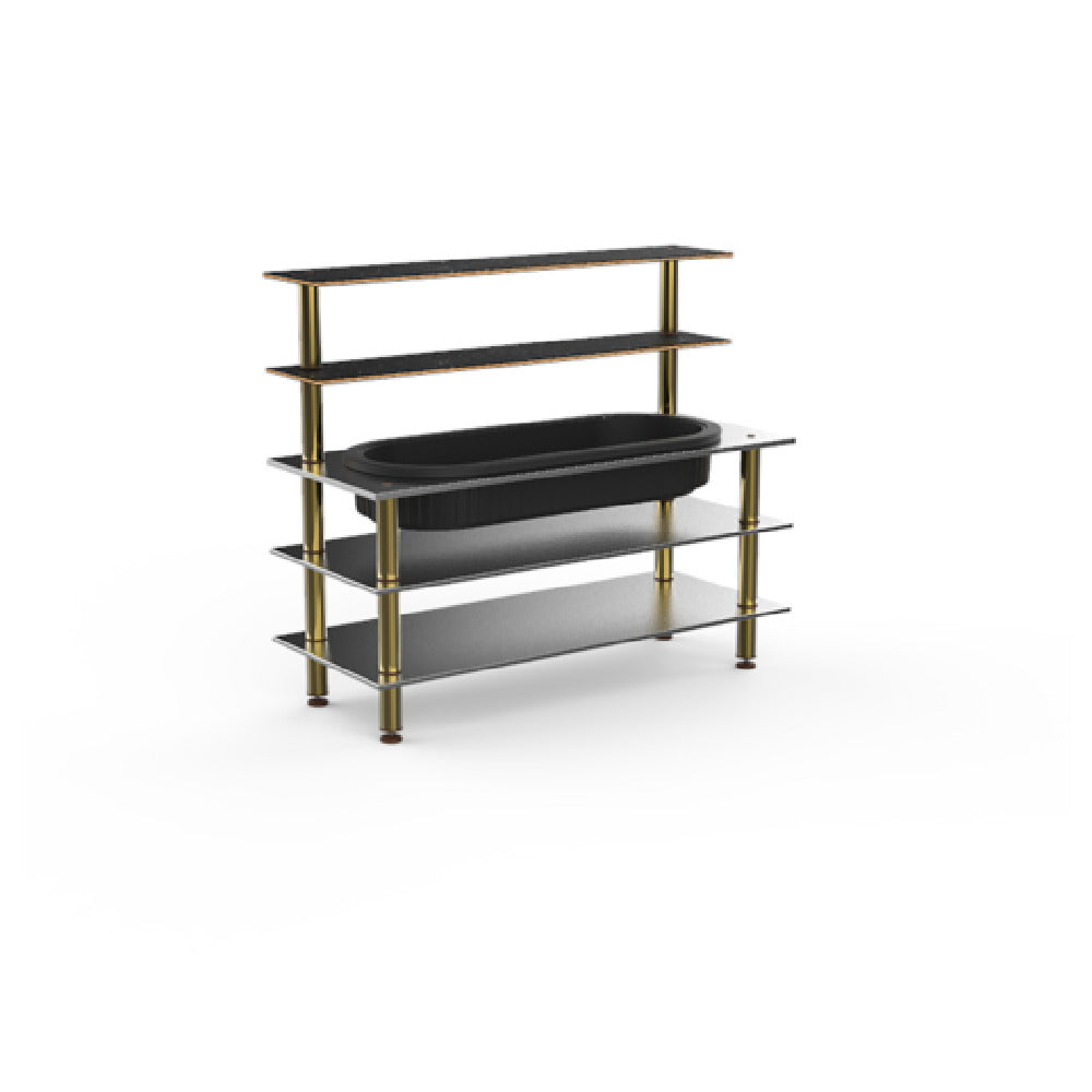 Steelite MGCMLC03MBXF Mogogo Buffet Solutions Modular Pro Back Bar 5-tier 71" X 29-1/2" X 60-1/2"