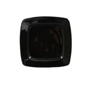 CAC China R-S6Q-BLK Clinton Plate 6-7/8"L X 6-7/8"W X 1/2"H Square In Square