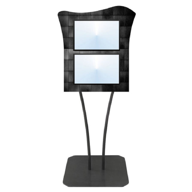 Hubert 69844 - Menu Board, 2-pocket, Floor Stand