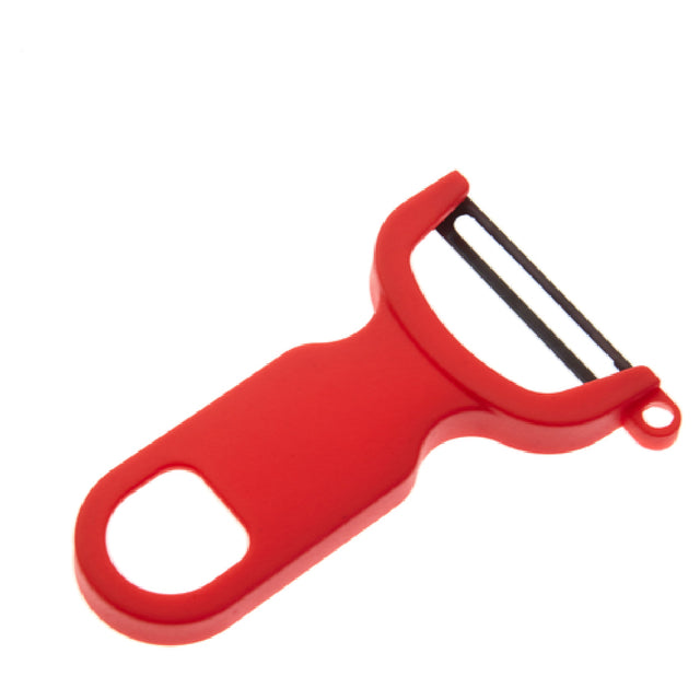 Mercer Culinary M33071RD Y-Peeler 4" Overall Length Ergonomic Textured Polypropylene Handle