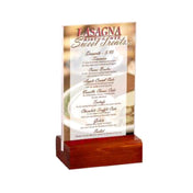 Menu Solutions WBCL-C Table Tent Holds 8-1/2" X 11" Insert Removable Clear Acrylic Insert