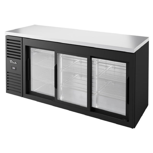 True Refrigeration TBR72-RISZ1-L-B-111-1 Refrigerated Back Bar Cooler Three-section