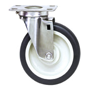 Quantum PT-PS-S Swivel Polyurethane Stainless Steel Caster 5" X 1-1/4" Each