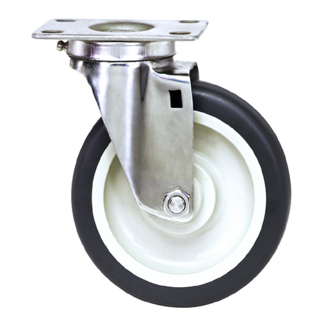 Quantum PT-PS-S Swivel Polyurethane Stainless Steel Caster 5" X 1-1/4" Each