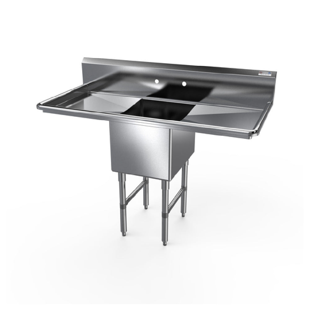 NBR Equipment 1SS-182414LR18 Premium Sink One-compartment 57-1/4"W X 29-1/2"D X 44-1/16"H Overall Size