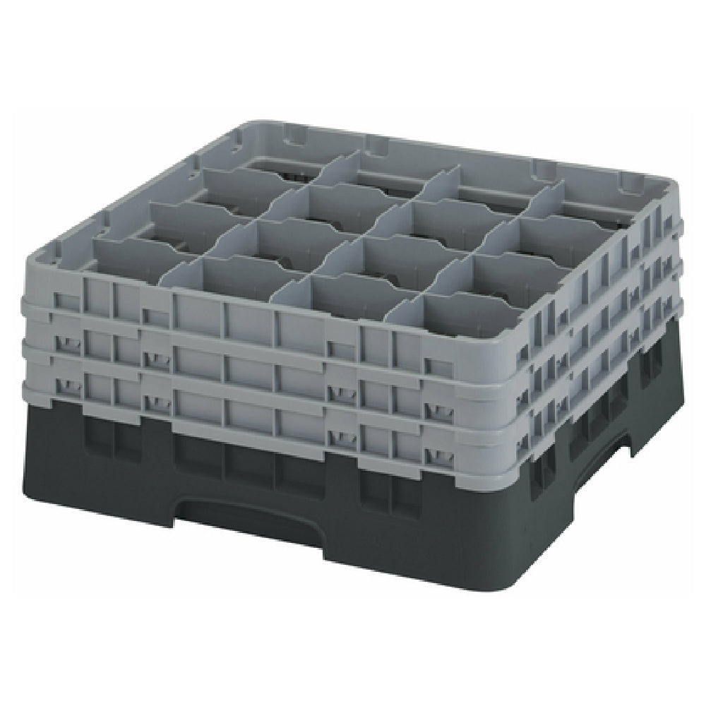 Cambro 16S738110 Camrack® Glass Rack With (3) Soft Gray Extenders Full Size