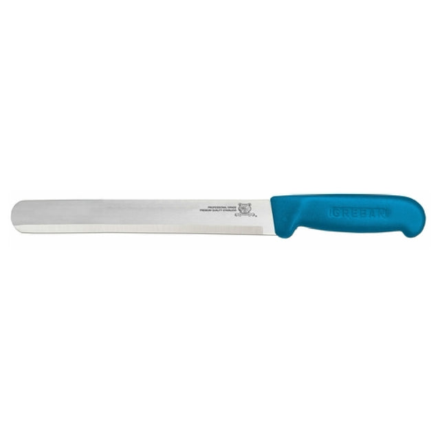 Omcan 12543 (12543) Slicing Knife 12" Straight Blade Polypropylene Blue Handle