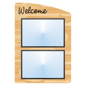 Hubert 90666 - Menu Board, 2-pocket, Wall-mount