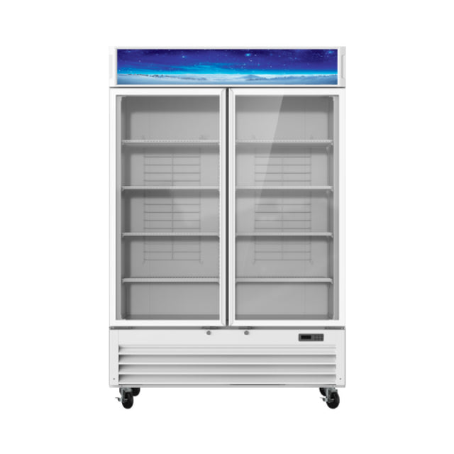Blue Air BGF49W-HC Freezer Merchandiser Two-sections 49 Cu. Ft. Capacity