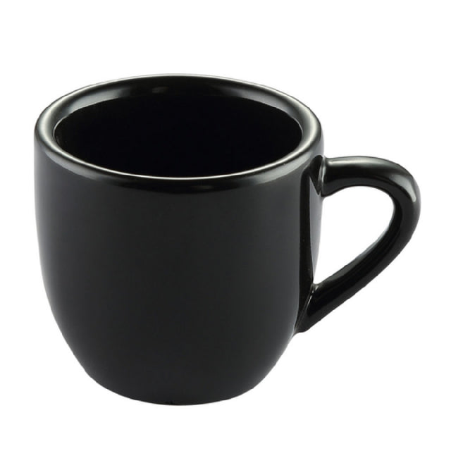 CAC China LV-35-BLK Las Vegas After Dinner Cup Tall 3-1/2 Oz.