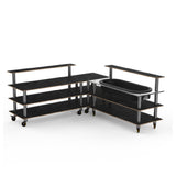 Steelite MGCMLB01MSXW Mogogo Buffet Solutions Modular Cooling Corner Station 3-tier