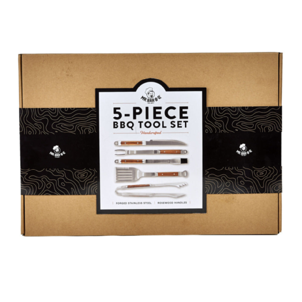 Chef Master 02136X Mr. Bar-B-Q® Barbeque Tool Set (5) Piece Includes: Spatula