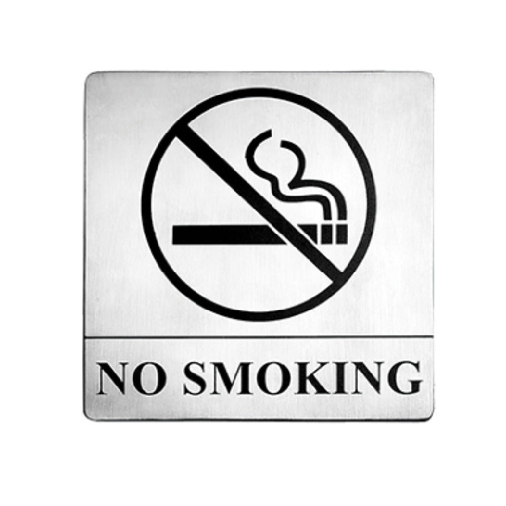 TableCraft Products B14 - Cash & Carry Sign, 5" X 5", "No Smoking"