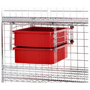 Quantum DDS-24 Double Bin Drawer Slide Suspends Bins & Trays (not Included) Below Wire Shelves