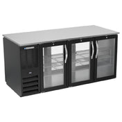 Beverage Air BB72HC-G-PT-B - Refrigerated Back Bar Pass-Thru Storage Cabinet, Three-section