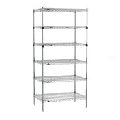 Metro SEZ-243674C-S-42 Super Erecta® Starter Shelving Unit 36"W X 24"D X 74"H