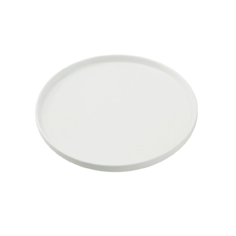 Yanco CA-208 Cambria Dinner Plate 8" Dia. X 1"H Porcelain With Aluminum