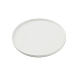 Yanco CA-208 Cambria Dinner Plate 8" Dia. X 1"H Porcelain With Aluminum