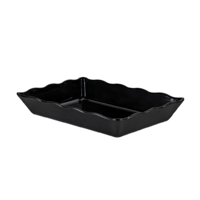 CAC China MLSC-RT341-K Platter 13-3/4"W X 9-1/2"D X 2-1/2"H Rectangular