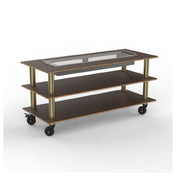 Steelite MGCMLD06WBXH - Modular Heat Table Mango Brushed Brass Heavy Duty Caster