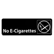 Thunder Group PLIS9337BK Information Symbol Sign 9" X 3" "No E-Cigarettes"