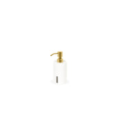 FOH RSP038WHR12 10oz Miami Pump Shell With Matte Brass Top Includes One RSP005WHR12-BTM 10oz Miami Pump Base Shell