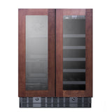 Summit ALFD24WBVPNR Combination Wine/beverage Center 23.38"W X 22.75"D X 32"H