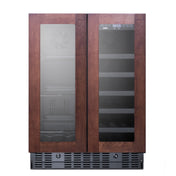 Summit ALFD24WBVPNR Combination Wine/beverage Center 23.38"W X 22.75"D X 32"H