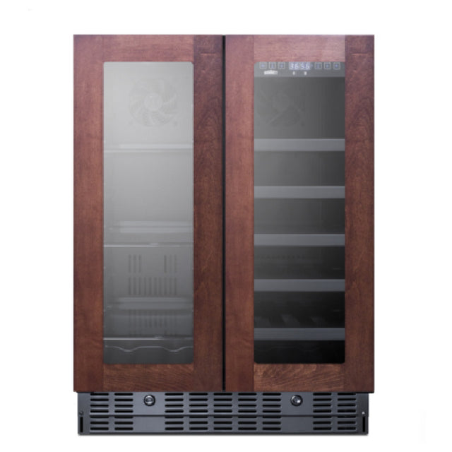 Summit ALFD24WBVPNR Combination Wine/beverage Center 23.38"W X 22.75"D X 32"H