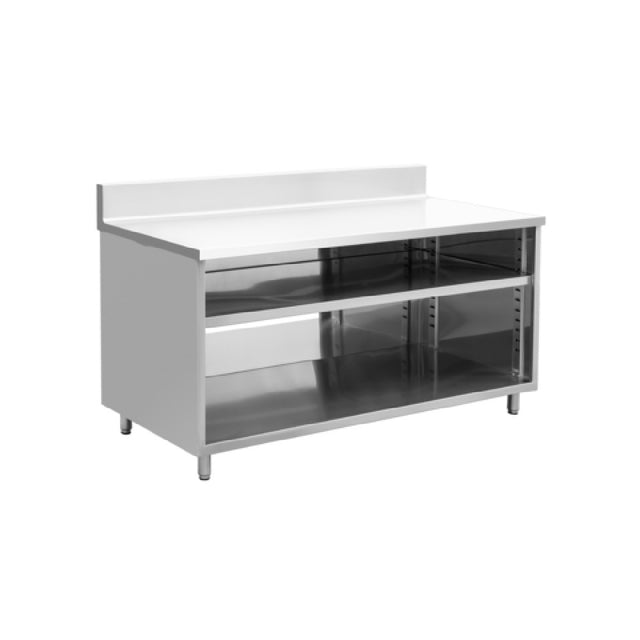Hubert 32L-053 - Kratos® Enclosed Worktable, 72"W X 30"D X 42"H, 16 Ga