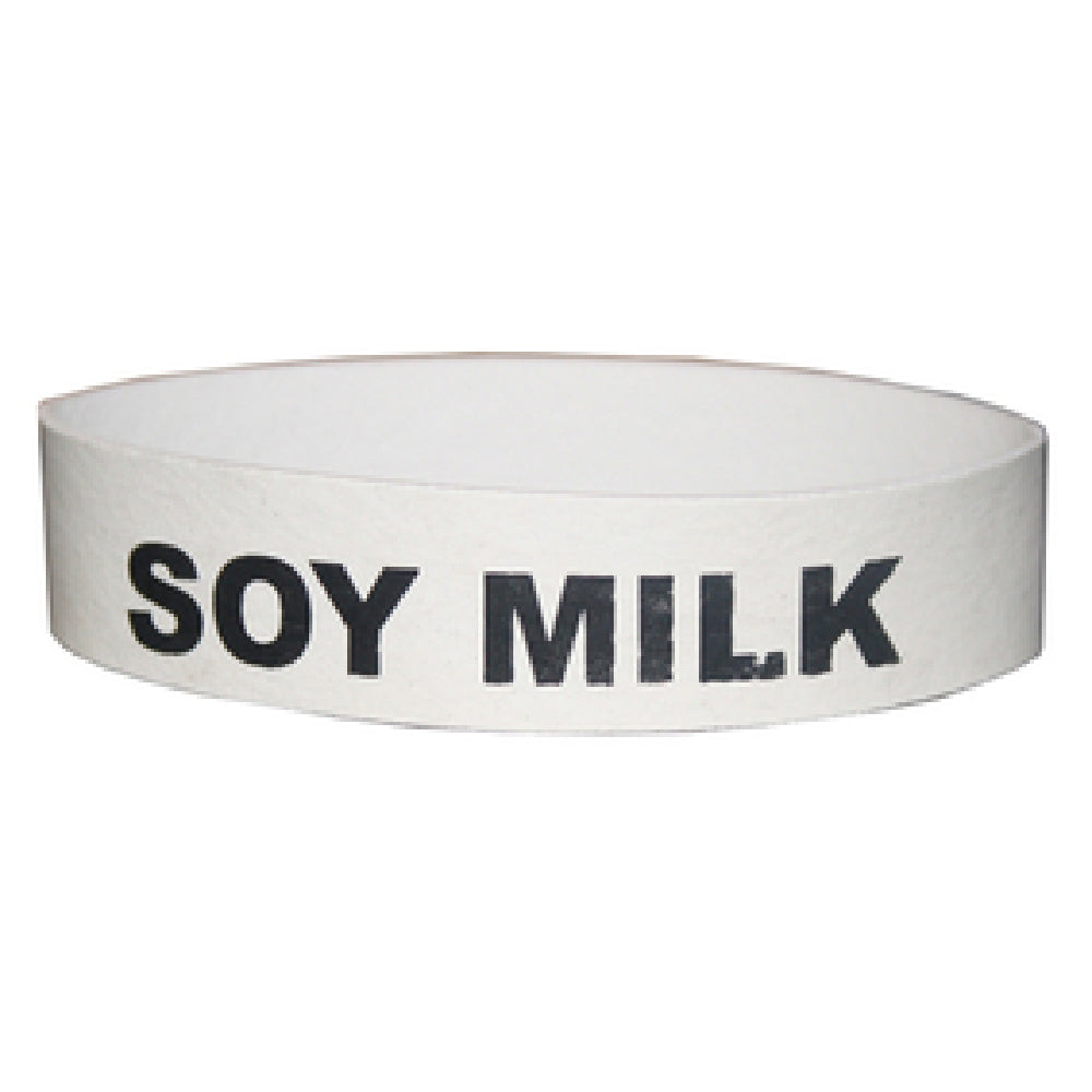 Service Ideas FBSOYMILK Flavorband Label "Soy Milk" Non-toxic Rubber