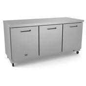 Kelvinator KCHUC72R (738292) 3-solid Hinged Door Undercounter Refrigerator