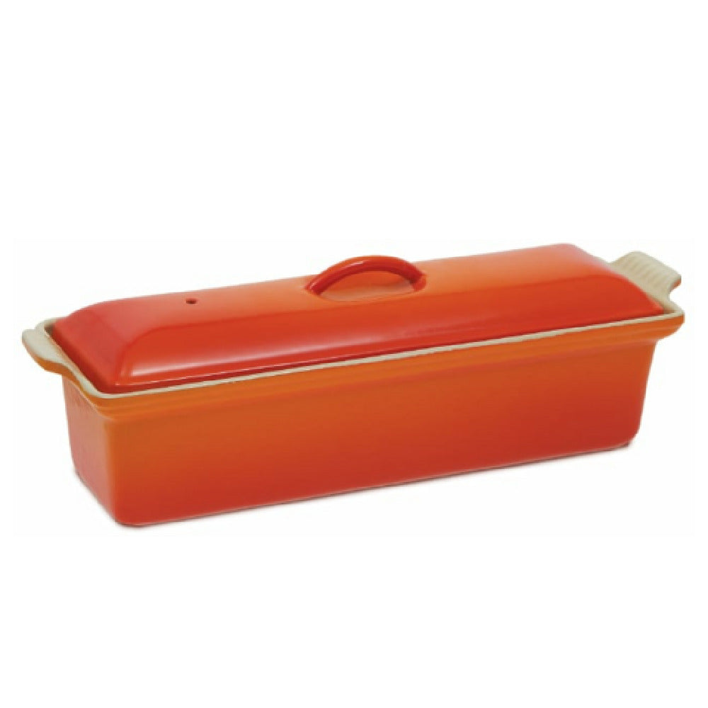 JB Prince R103 C Enamelled Iron Terrine Mold CERISE Made In USA