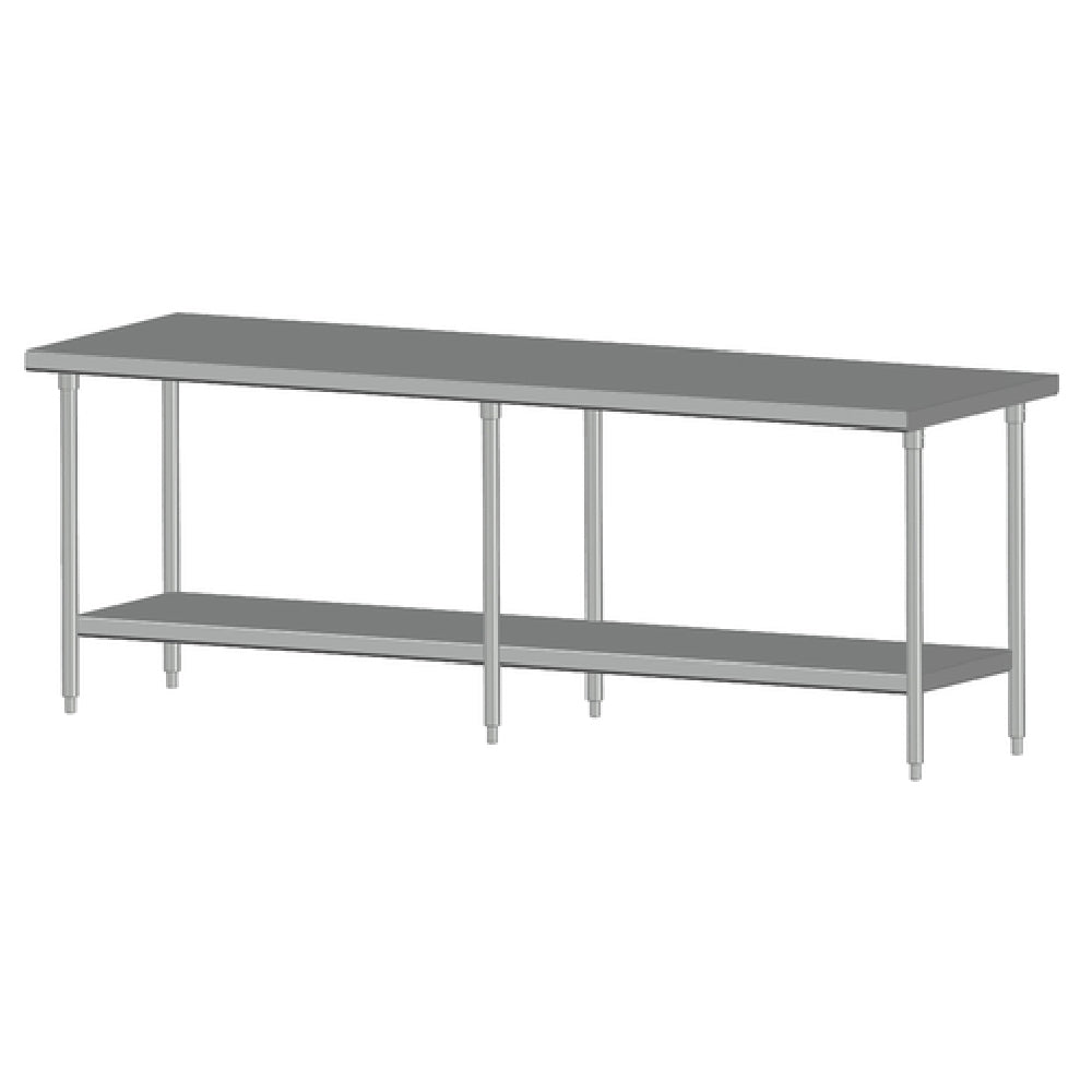 SPG 9SLS-30 - Universal Stainless Work Table, 108"W X 30"D, 16/300 Series Stainless Steel Top