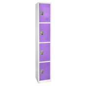 Alpine Industries ADI629-204-PUR Storage Locker 72" H X 12" W Quad-compartment