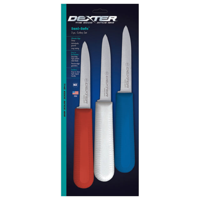 Dexter 15493 Sani-Safe® (S104-3RWC) Cook's Style Paring Knife 3-1/4" Stain-free