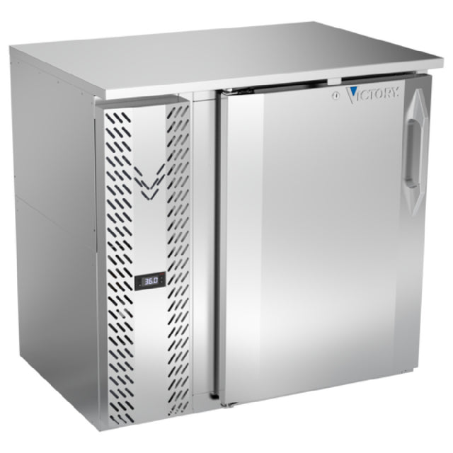 Victory VBBN36HC-S - Back Bar Refrigerator, One-section, 36"W X 26-1/8"D X 34"H