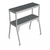 Duke 956-6D Double Deck Serving Shelf 86-1/2"W X 10-1/2"D X 32-1/5"H 18 Gauge Stainless Steel
