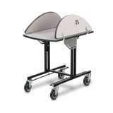 Forbes Industries 4970 Deco Ultra Series Room Service Table 36" L X 43.5" W Tilt-up Oval Top