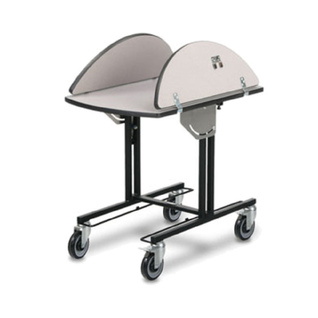 Forbes Industries 4970 Deco Ultra Series Room Service Table 36" L X 43.5" W Tilt-up Oval Top