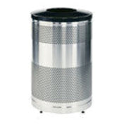 Rubbermaid FGS55SSTSSPL Howard Classics Recycling Receptacle "Cans Or Bottles"