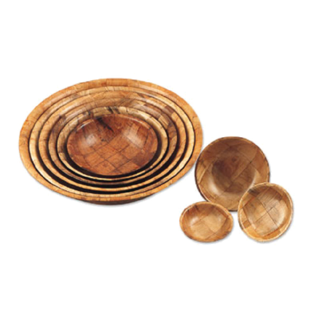 Alegacy Foodservice Products 3618 Salad Bowl 18" X 3-5/8" Hand Woven With A Walnut Weave