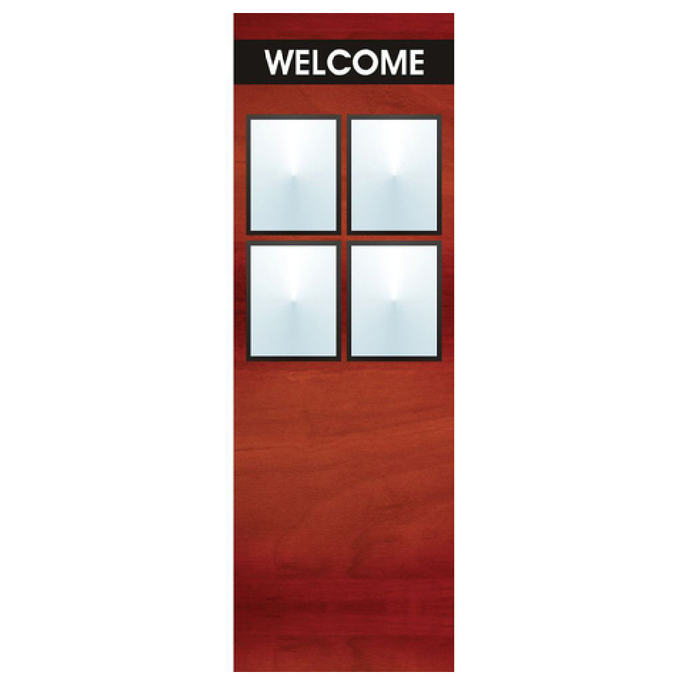 Hubert 38317 - Menu Board, 8-pocket, Floor Stand